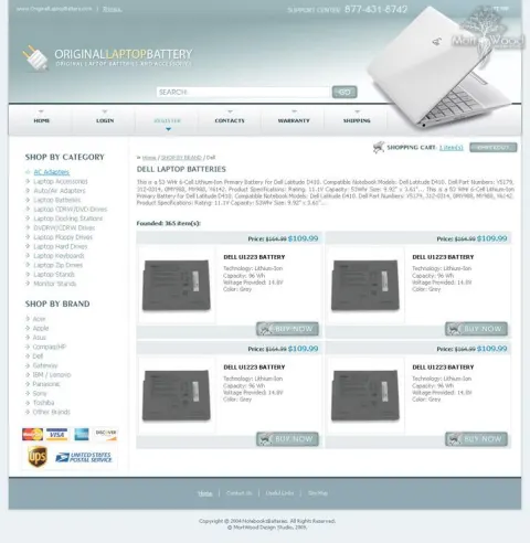 NotebooksBatteries - продаж батарэй для ноўтбукаў