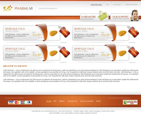 PharmLab - анлайн-крама фармацэўтычных прэпаратаў
