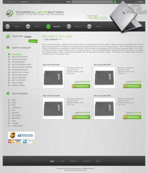 PowerfulLaptopBattery - акумулятары, батарэі і іншыя камплектуючыя для ноўтбукаў